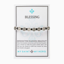 Load image into Gallery viewer, My Saint My Hero - Benedictine Blessing Bracelet - Silver