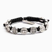 Load image into Gallery viewer, My Saint My Hero - Benedictine Blessing Bracelet - Silver