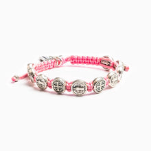 Load image into Gallery viewer, My Saint My Hero - Benedictine Blessings for a Cure Bracelet - Silver