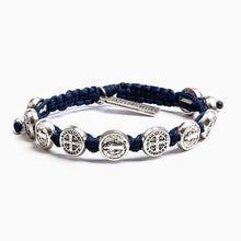 Load image into Gallery viewer, My Saint My Hero - Benedictine Blessing Bracelet - Silver