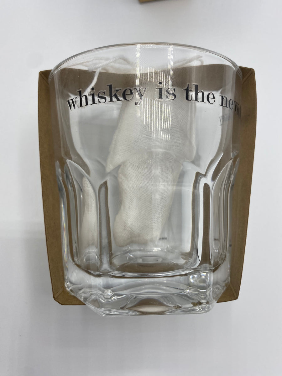 Deer Antler Whiskey Glass, Mud Pie