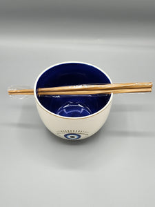Noodle Bowl with Chopsticks - Evil Eye
