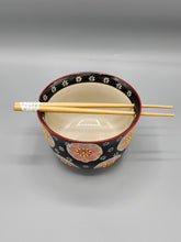 Load image into Gallery viewer, Noodle Bowl with Chopsticks - Floral
