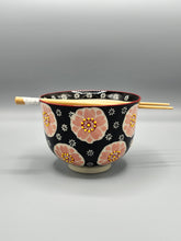 Load image into Gallery viewer, Noodle Bowl with Chopsticks - Floral
