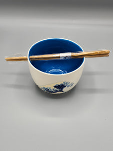Noodle Bowl with Chopsticks - Wave