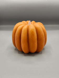 Wax LED Pillar Candle with Moving "Flame" - Medium Pumpkin