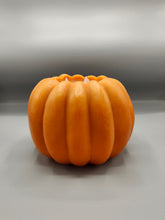 Load image into Gallery viewer, Wax LED Pillar Candle with Moving &quot;Flame&quot; - Large Pumpkin
