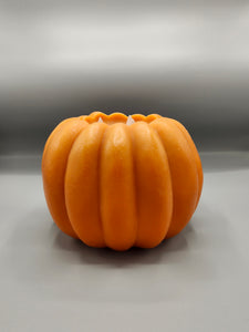 Wax LED Pillar Candle with Moving "Flame" - Large Pumpkin