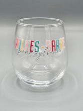 Load image into Gallery viewer, Stemless Wilkes-Barre Wine Glasses
