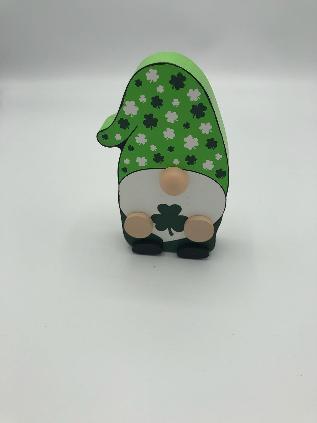 Small Wooden Shamrock Gnome