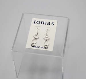 Emily by Tomas - Sterling Silver Cat Earrings