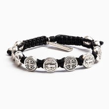 Load image into Gallery viewer, My Saint My Hero - Benedictine Blessing Bracelet - Silver
