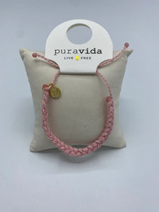 Pura Vida - Pink Braided Bracelet