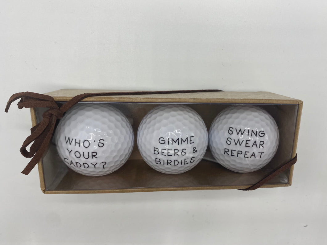 Mud Pie - Men's Golf Ball Set