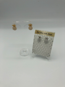 Bee Hive Gift Shop - "Pineapple" Pearl Stud Earrings